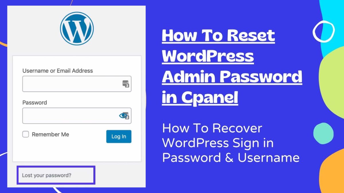 reset password