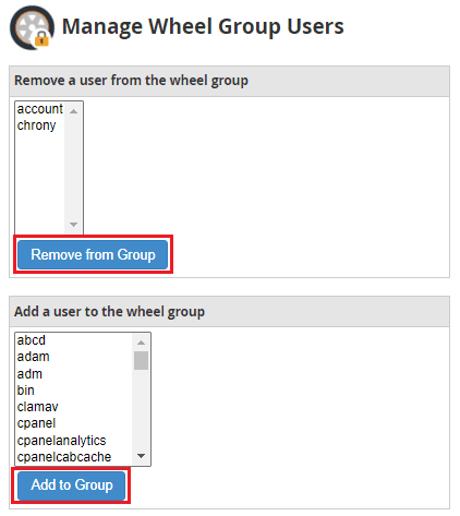 Manage Wheel Group Users
