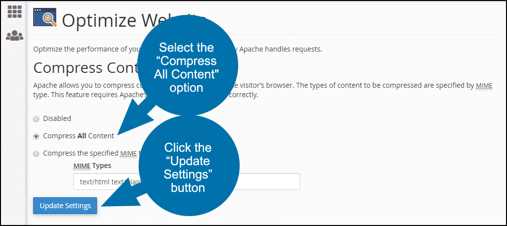 cPanel optimize 04