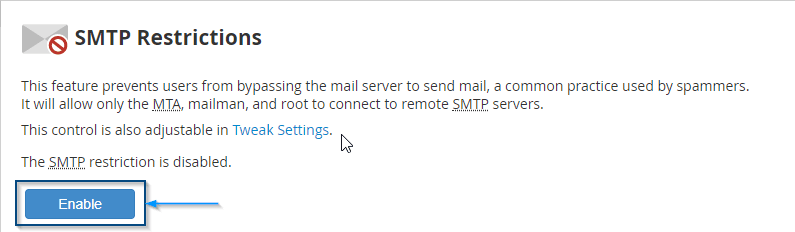 smtp restrictions enable whm 207d6359d4