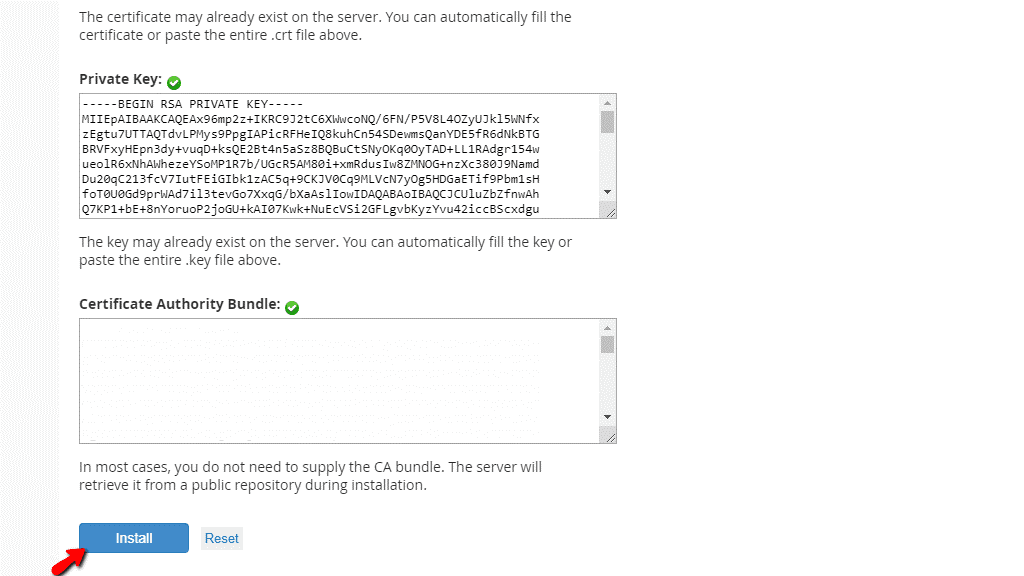manage service ssl certification