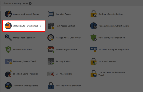 cPHulk Brute Force Protection