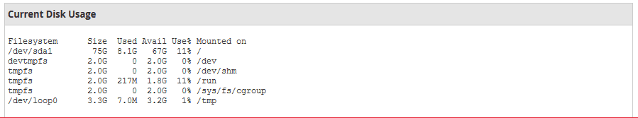 Server Information
