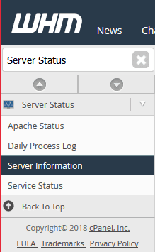 Server Information