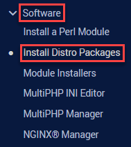 Install Distro Packages
