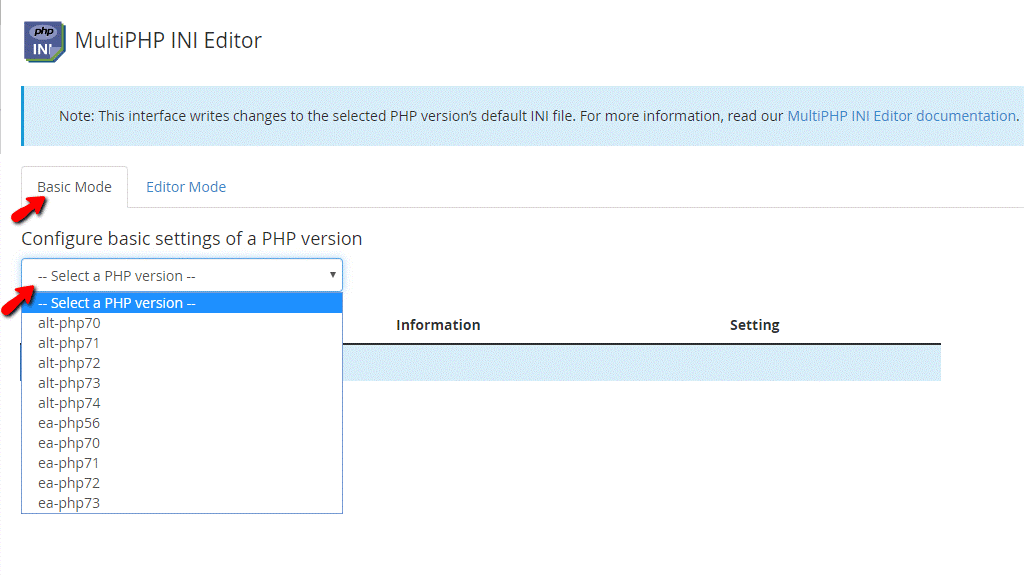 MultiPHP INI Editor