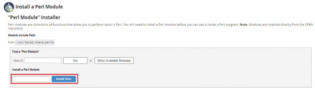 Install A Perl Module